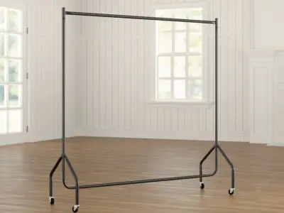 Rolling Clothes Racks Free 3D model