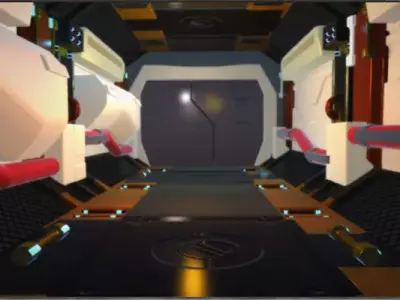 sci fi world Low-poly 3D model