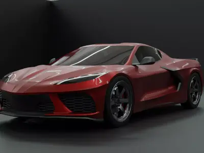 2020 Corvette C8 Free 3D model