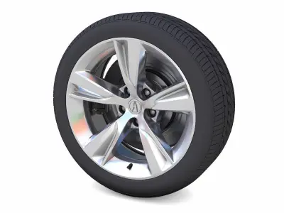 Acuras ILX Rim 3D Model Low-poly 3D model