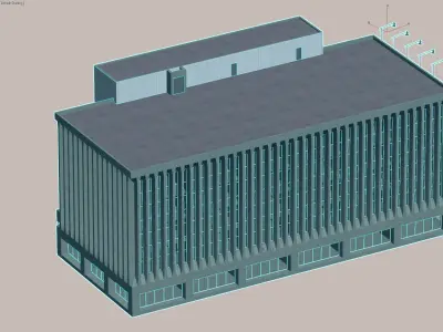 Modern Office Building Exterior 3D model