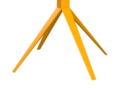 Lamp Standing Yellow 3D model
