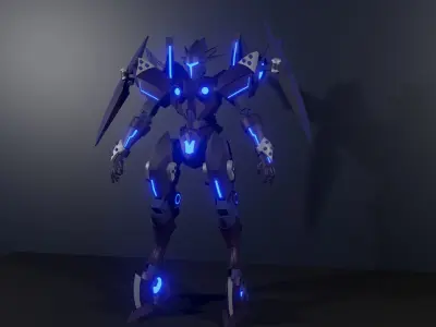 cyberpunk X 3D model