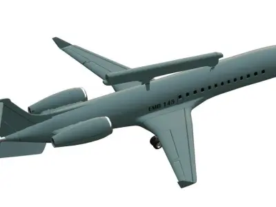 EMBRAER - EMB145 AEW C - ERIEYE - THE BRAZILIAN AWAC - Low-poly 3D model