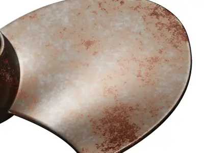 Rusty Metal Fan Blade 3D model