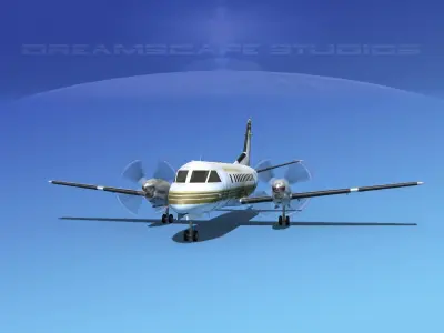 SAAB 340 Business Express 3D model