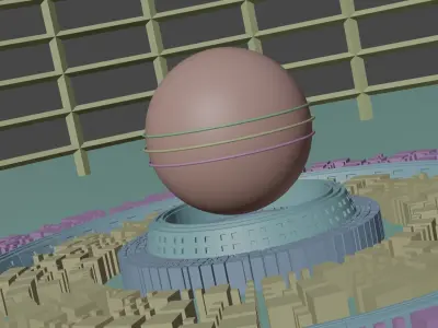 Broadcast News Opener 3D Model and Animation 3D model