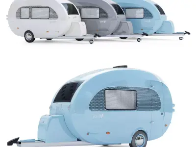 The nuCamp Barefoot Caravan 3D model
