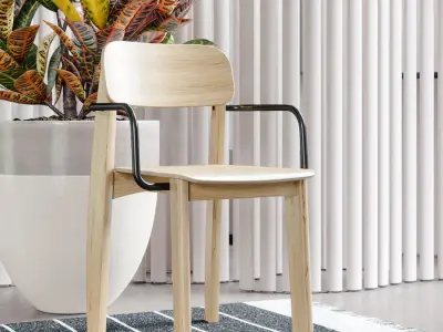  Timber Replica Foundation Chair Model 