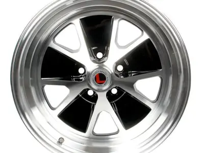 Legendary Wheel Co Styled Alloy Wheel BlackMachined 1965-1973 3D model