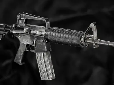 M16A2 Gordon Carbine Low-poly 3D model