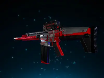 HAMR-17 Weapon Low-poly 3D model