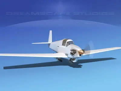 Mooney M-18 Mite Bare Metal 3D model