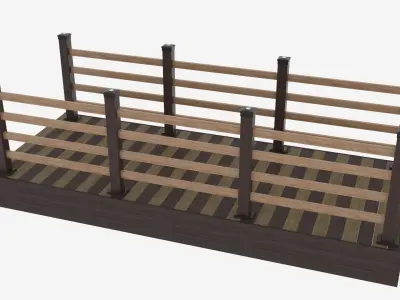 Fence Deck 3D model