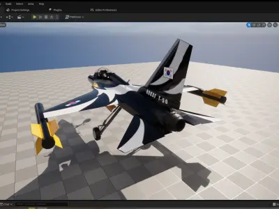 KAI T-50 Golden Eagle Low-poly 3D model