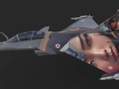 Aircraft Rafaele B Angel 99 Low-poly 3D model