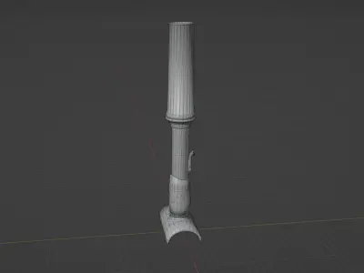 Type 89 grenade discharger Low-poly 3D model