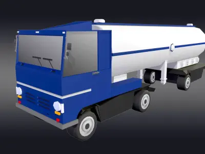 Cartoonish Tanker 3D model