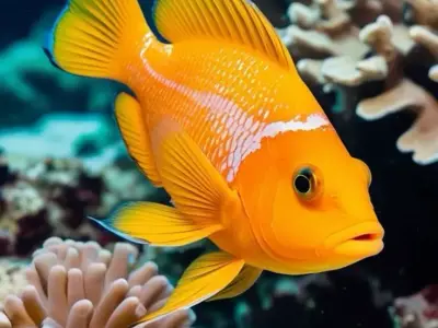 Hyper-Realistic Clownfish Coral Reef 3D Animal Lowpoly Low-poly 3D model