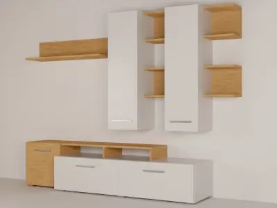 AlphaB2B Astin Tv Unit Free low-poly 3D model
