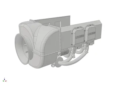 Helicopter Robinson R22 Engine Cover- Aeromodelism 3D print model
