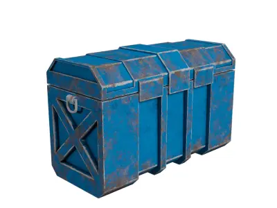 Sci-fi Container Low-poly 3D model