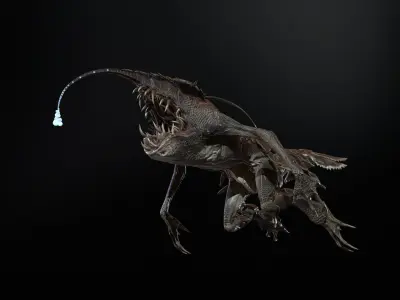 Mutant7R1 Low-poly 3D model