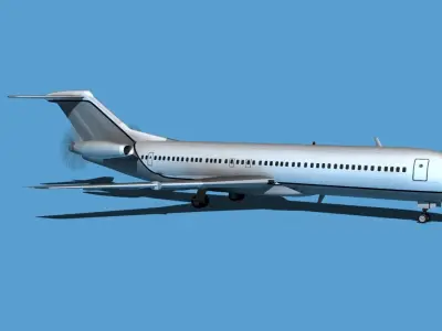 Boeing 7X7-2 Jet Fan V209 3D model