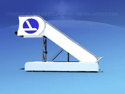 Airport Stairs Eastern 2 3D model