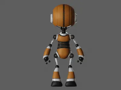 Sci Fi Robot  Low-poly 3D model
