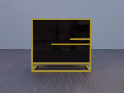 Nightstand Free low-poly 3D model