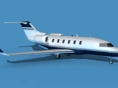 Bombardier CL-604 Challenger V04 3D model