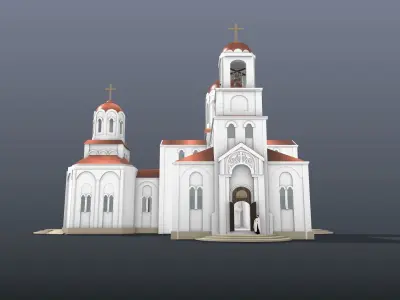 Parish temple 3D model