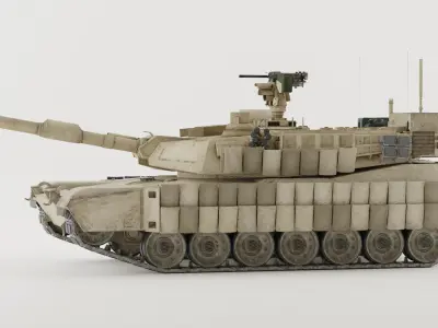 M1A2  Abrams 3D model