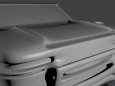 pickup futuristic Free low-poly 3D model