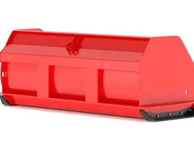 Snow Pusher Attachment Tractor Snow Removal Blade 3D model