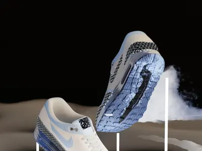 Nike Air 1 sneaker Barbicore Free 3D model