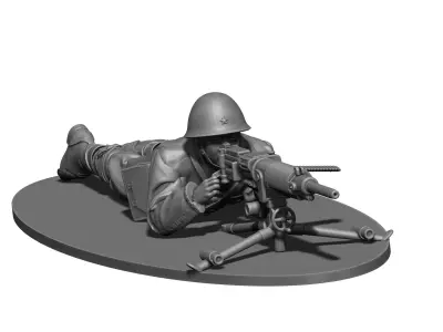 Japan soldier ww2 3D print model