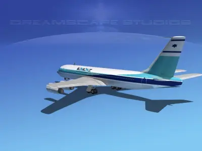 Boeing 707 El Al 3D model