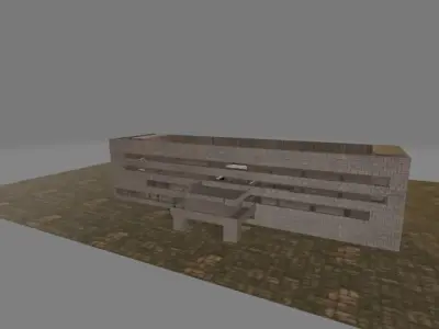 building 3d model brick Free 3D model