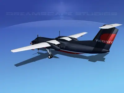 Dehaviland DHC-8 100 Air Viceroy 3D model