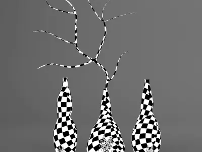 Decorative old vases Free 3D model