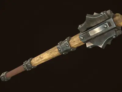 Mace 15 Low-poly 3D model