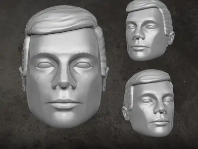 Classic Joe Head 3D printable File For Action Figures 3D print model