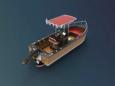 Boat luxury 3D model