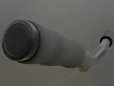 E-Scooter Handlebar with procedural PBR material setup 3D model
