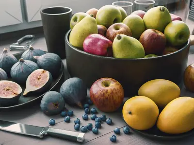  Assorted Apples Fruit Food Model 