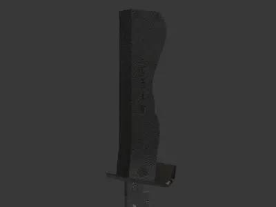 JAPANESE LOWPOLY DAMAGED KNIFE Low-poly 3D model