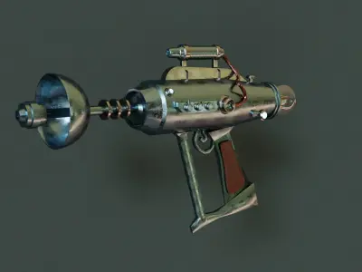 raygun spacial Low-poly 3D model