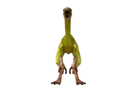 Dinosaur Compy LowPoly Art Low-poly 3D model